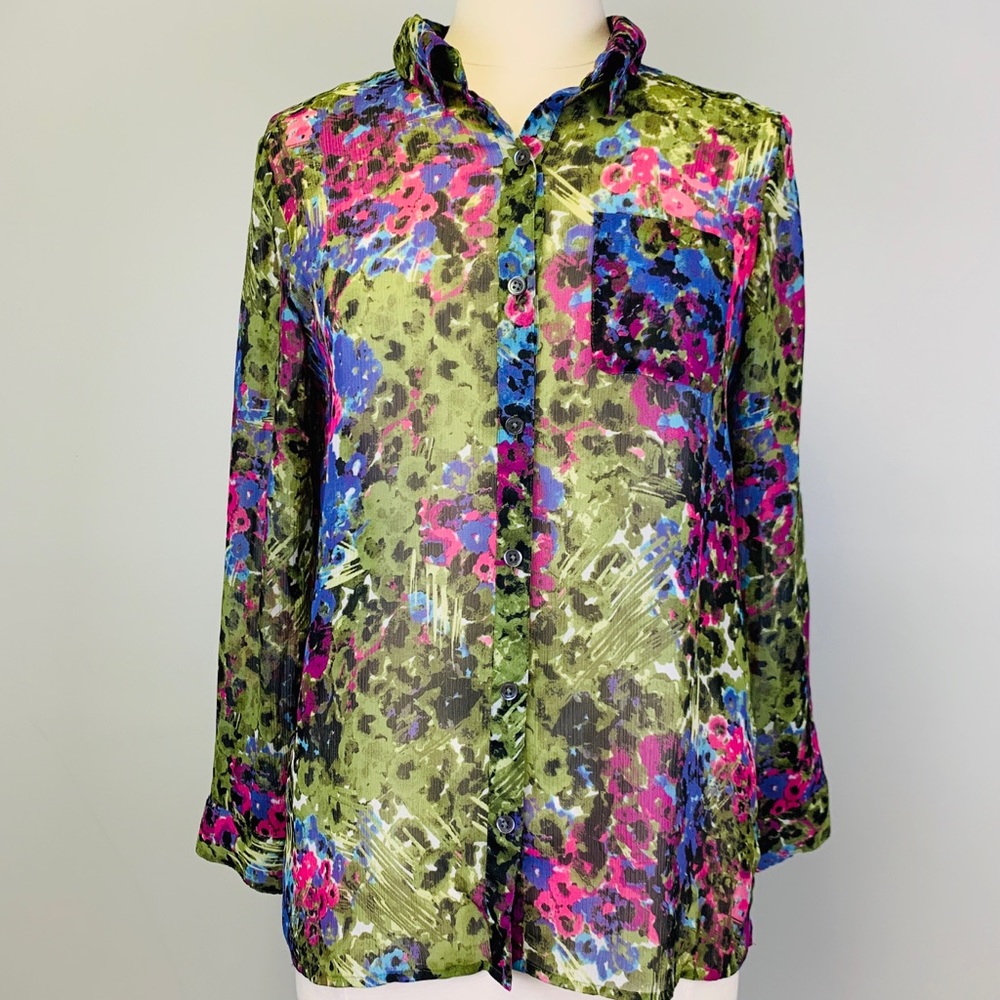 J. Jill Sheer Blouse, Size MP